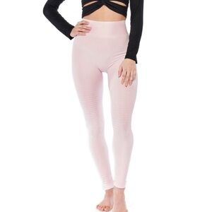 Electric Yoga Light Pink Cool Moto Leggingd